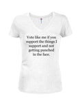 Vota como yo si apoyas las cosas que yo apoyo Camiseta