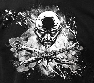 T-shirt Crâne et Os de Zombie