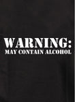 La advertencia puede contener alcohol Camiseta para niños