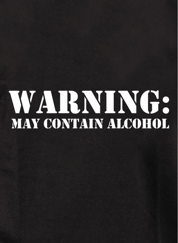 Warning May Contain Alcohol Kids T-Shirt