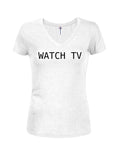 Regarder la télévision Juniors T-shirt à col en V