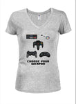 Choisissez vos contrôleurs d'armes T-shirt col en V Juniors