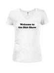 Bienvenue au Shit Show T-shirt col en V Juniors