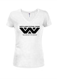 Weyland-Yutani Corp Building Better Worlds Juniors V Neck T-Shirt - Five Dollar Tee Shirts