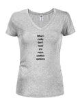 Ce dont je n'ai vraiment pas besoin, ce sont des opinions plus inutiles. T-shirt col en V junior