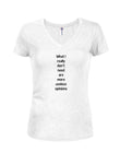 Ce dont je n'ai vraiment pas besoin, ce sont des opinions plus inutiles. T-shirt col en V junior