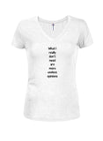 Ce dont je n'ai vraiment pas besoin, ce sont des opinions plus inutiles. T-shirt col en V junior