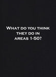 What do you think they do in areas 1-50 T-Shirt