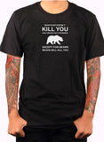 Whatever Doesn't Kill You Only Makes You Stronger Except Bears T-Shirt - Five Dollar Tee Shirts