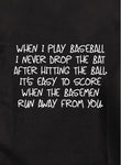 Cuando juego camiseta de béisbol