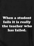 When a student fails Kids T-Shirt