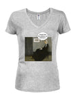 Whistler's Mother Edibles Juniors V Neck T-Shirt