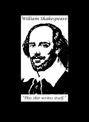 William Shakespeare This Shit Writes Itself Kids T-Shirt