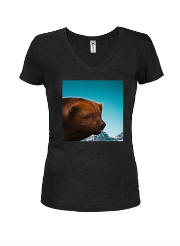 Wolverine Mountain Juniors V Neck T-Shirt
