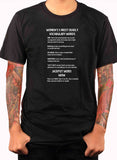 Women's 5 Most Deadly Vocabulary Words T-Shirt