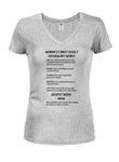 T-shirt à col en V pour femmes, les 5 mots de vocabulaire les plus mortels