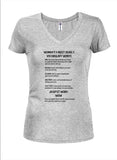 Camiseta de las 5 palabras de vocabulario más mortales para mujer