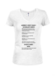 T-shirt à col en V pour femmes, les 5 mots de vocabulaire les plus mortels