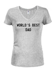 World's Best Dad Juniors V Neck T-Shirt