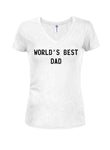 Camiseta con cuello en V para jóvenes del mejor papá del mundo