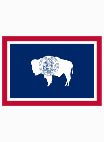 T-shirt Drapeau de l'État du Wyoming