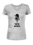 VOUS ÊTES SUR MUTE T-shirt col en V pour juniors