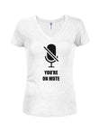 VOUS ÊTES SUR MUTE T-shirt col en V pour juniors