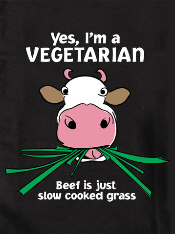 Sí, soy vegetariano Camiseta para niños