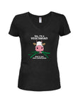 Oui, je suis un végétarien Juniors T-shirt à col en V