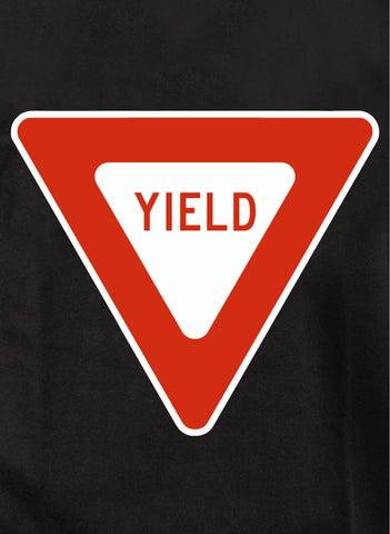 Yield Sign Kids T-Shirt