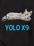 Gato Yolo x9 Camiseta para niños