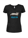 Cat Yolo x9 T-shirt col en V pour juniors