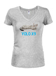 Cat Yolo x9 T-shirt col en V pour juniors