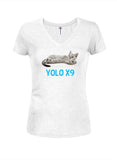 Cat Yolo x9 T-shirt col en V pour juniors