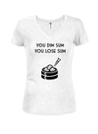 You Dim Sum Juniors V Neck T-Shirt