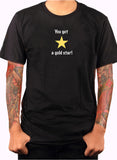 Vous obtenez un T-shirt Gold Star