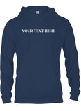 Sudadera con capucha con texto personalizado: tú eliges el texto