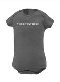 Custom Text Baby One Piece - You Pick the Text