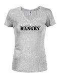 You wouldn’t like me when I’m HANGRY Juniors V Neck T-Shirt