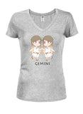 Zodiac Gemini Juniors Camiseta con cuello en V