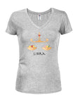 Zodiac Libra Juniors T-shirt à col en V