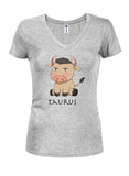 Zodiac Taurus Juniors V Neck T-Shirt