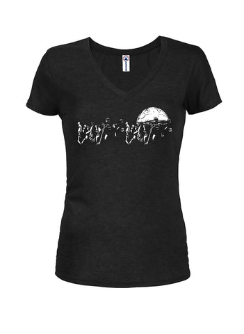 Zombie Moon T-shirt col en V pour juniors