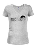 Zombie Moon  Juniors V Neck T-Shirt