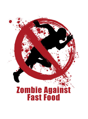 Zombies Against Fast Food T-Shirt - Five Dollar Tee Shirts