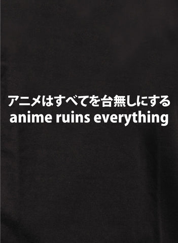 Anime Ruins Everything Kids T-Shirt