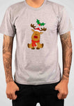 Camiseta de reno navideño