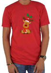 Camiseta de reno navideño