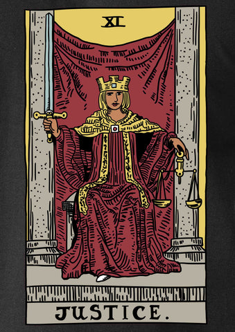 Tarot Card - Camiseta de la Justicia 