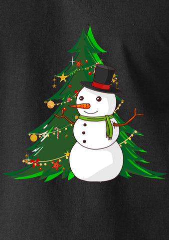 Bonhomme de neige de Noël T-shirt enfant